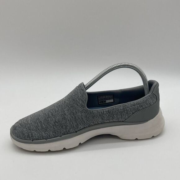 Womens Size 7.5 Skechers Go Walk 6 Grand Horizon Grey Slip On Walking Shoes - Picture 5 of 11